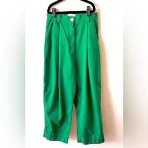 WRAY Pleated Studio Pant in Emerald